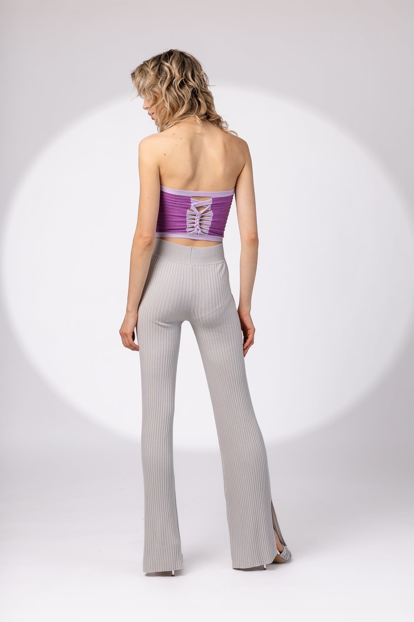 Sleeveless top with braid