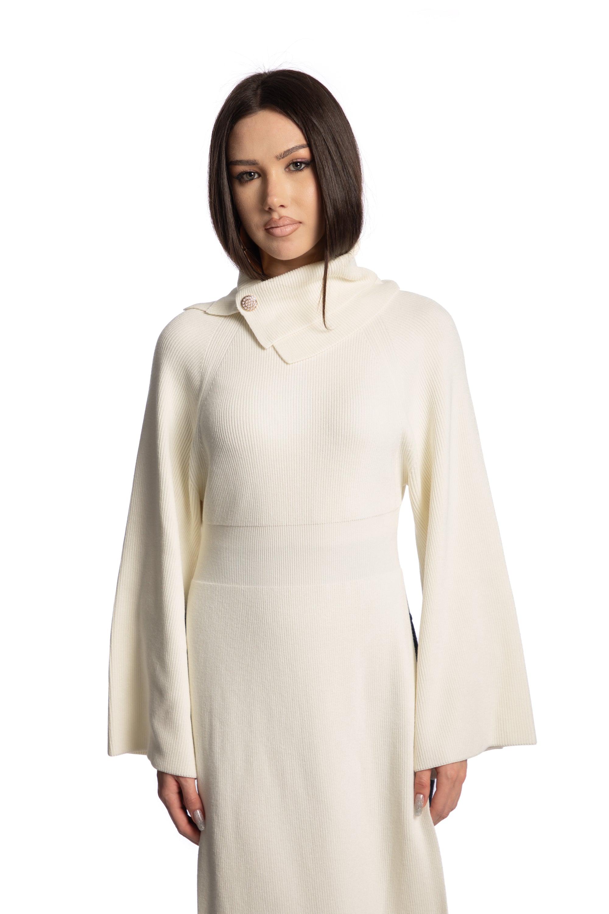 Dress with side slits
