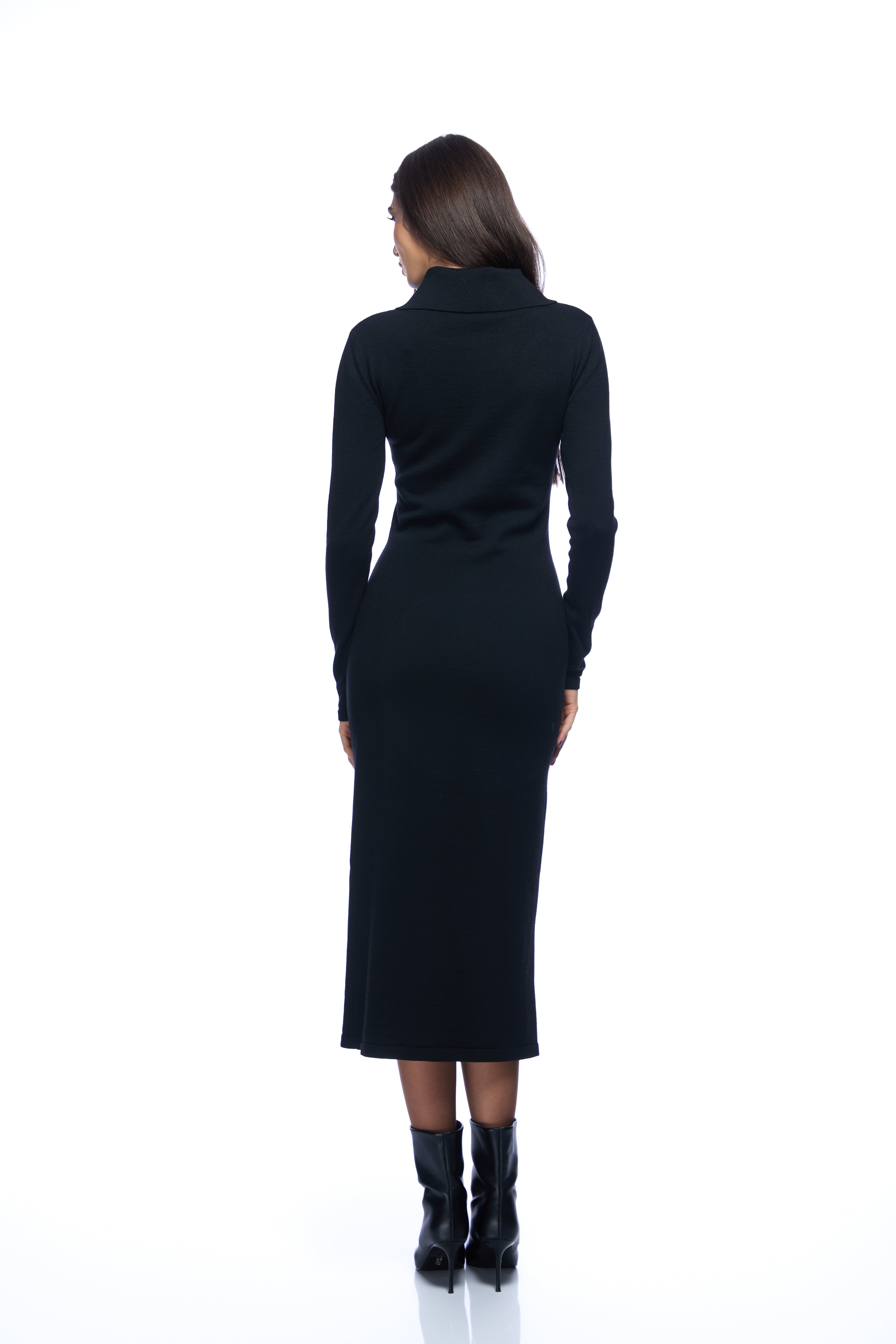 Rochie cu guler polo