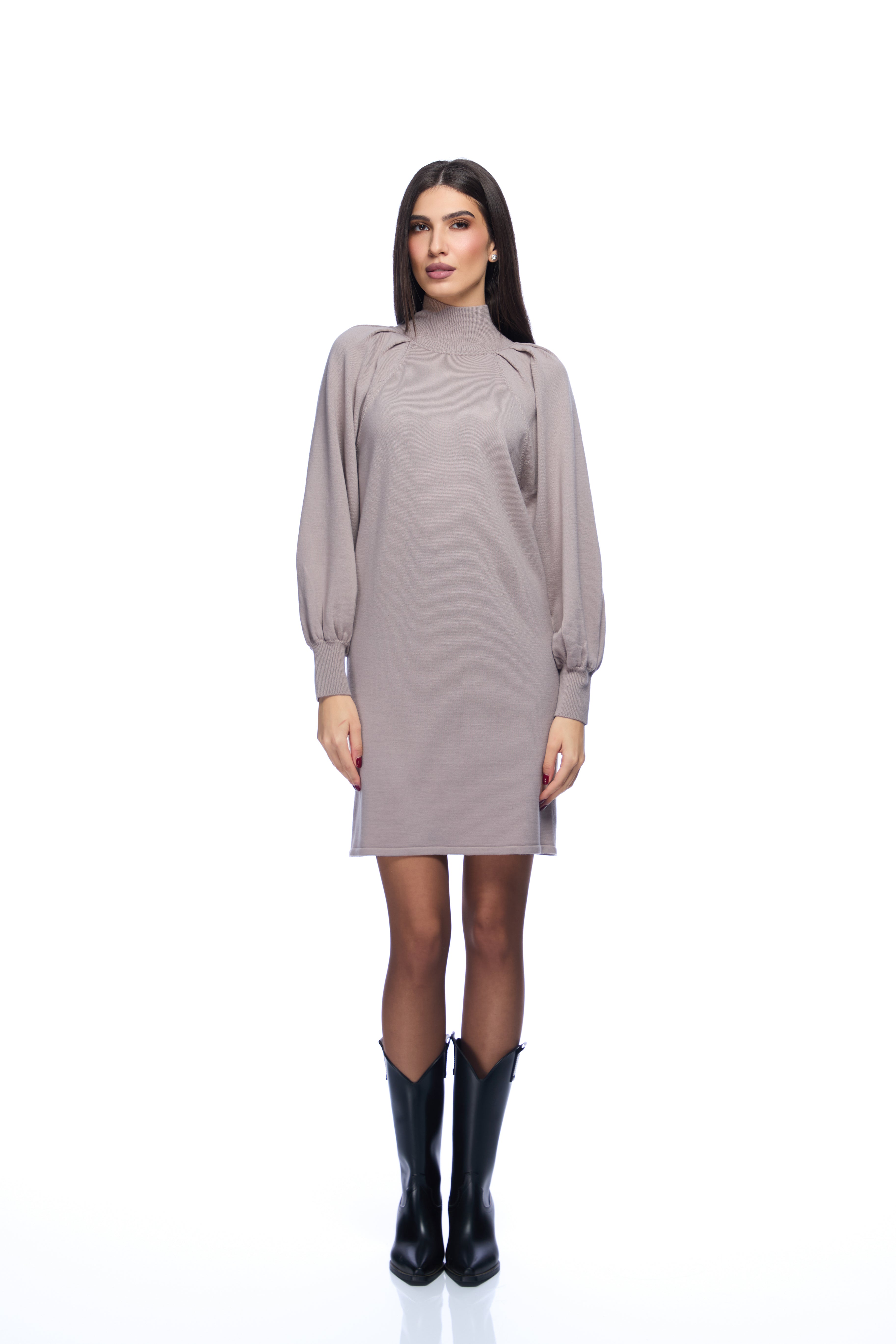 Rochie cu maneci bufante