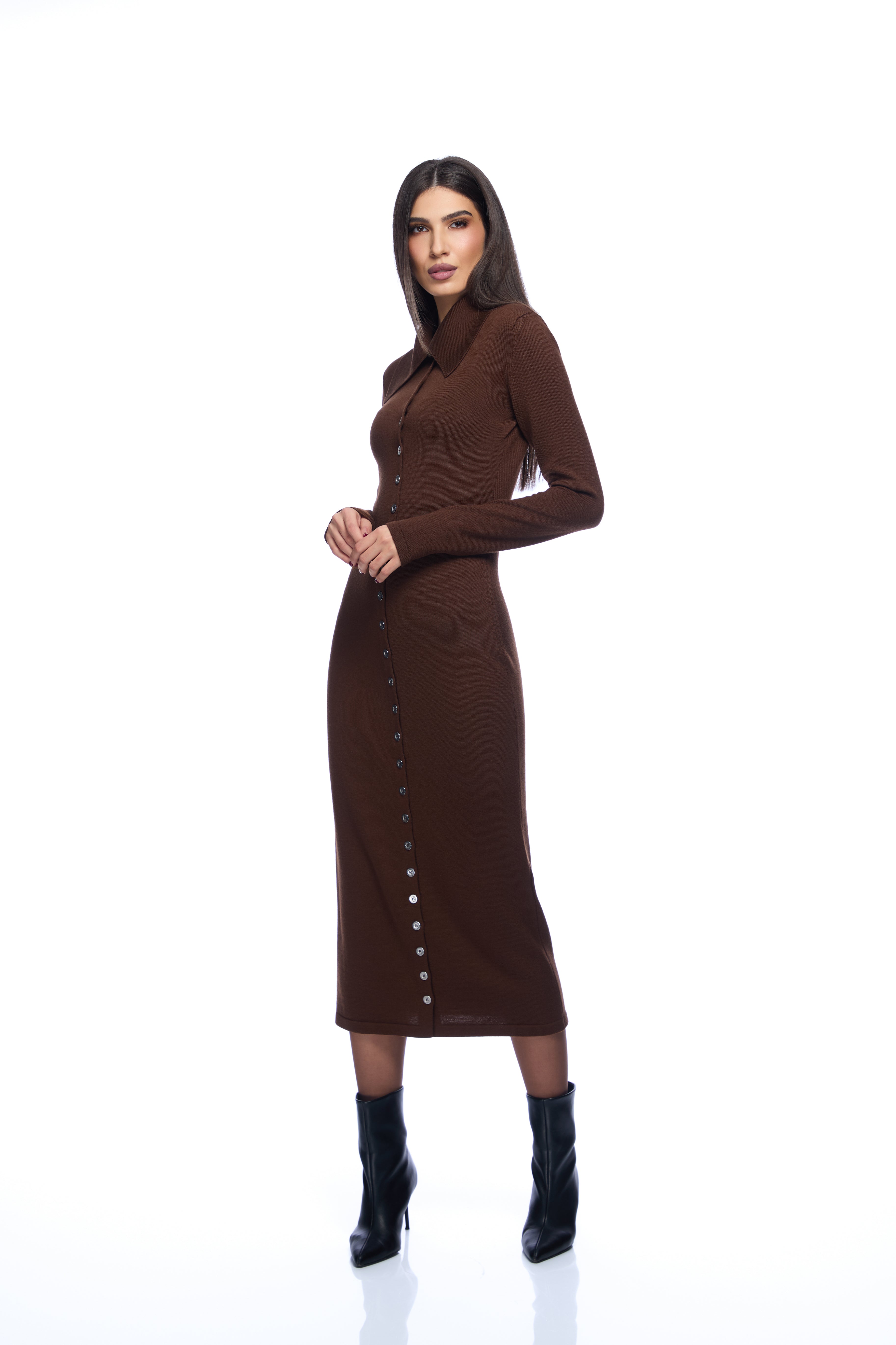 Rochie cu guler polo