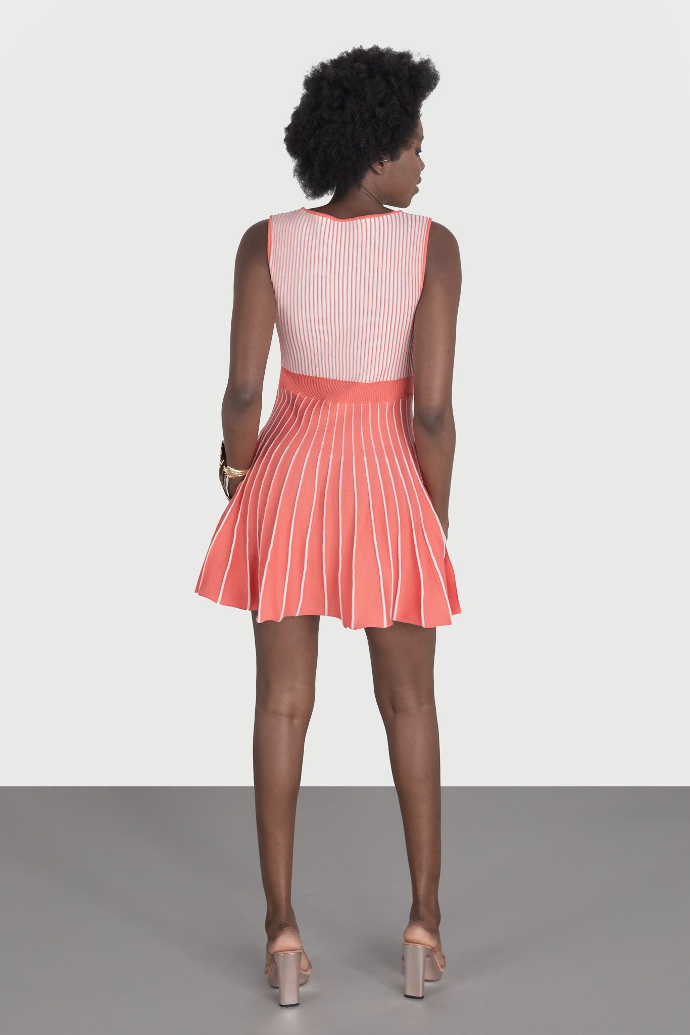 Flared mini dress