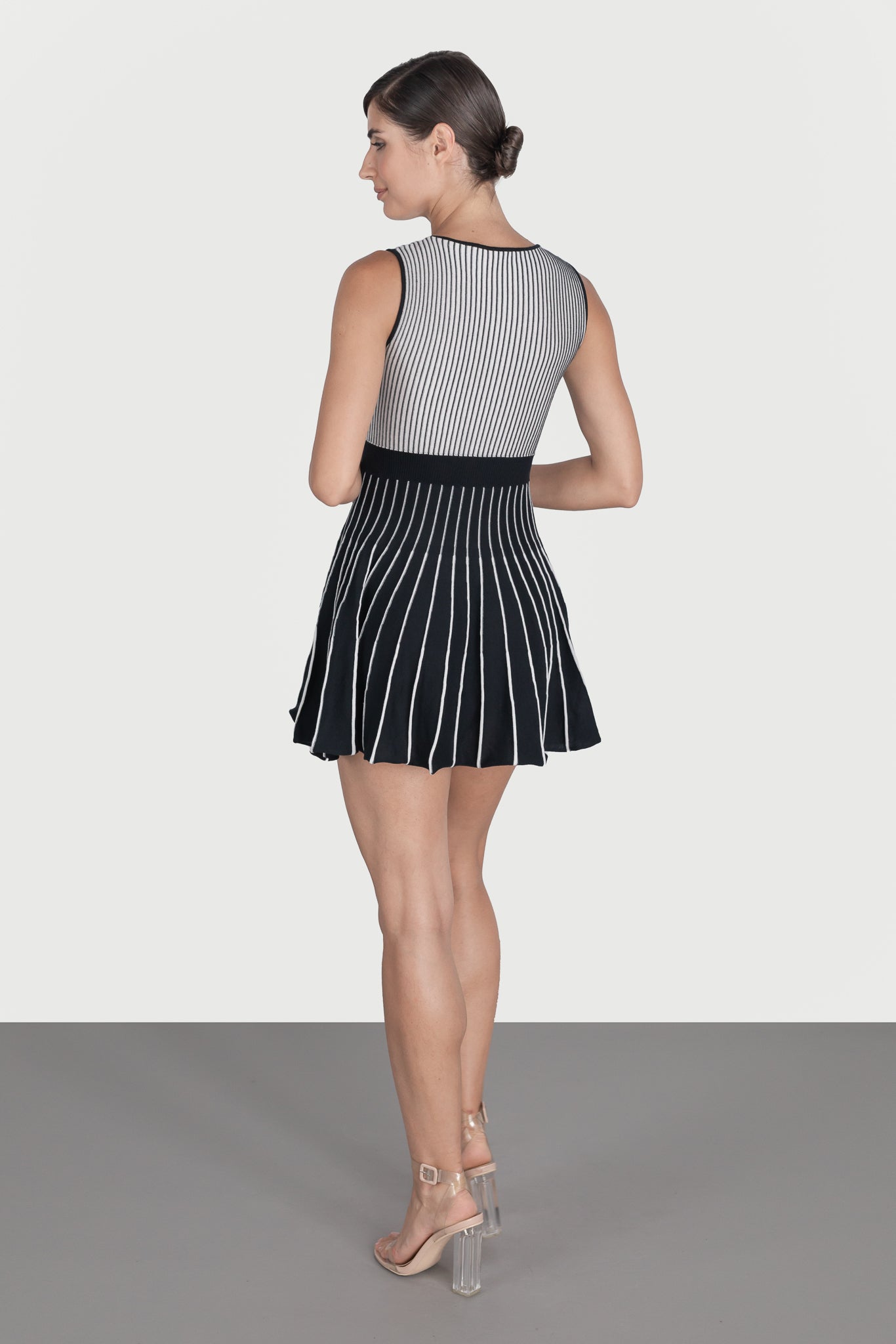 Flared mini dress