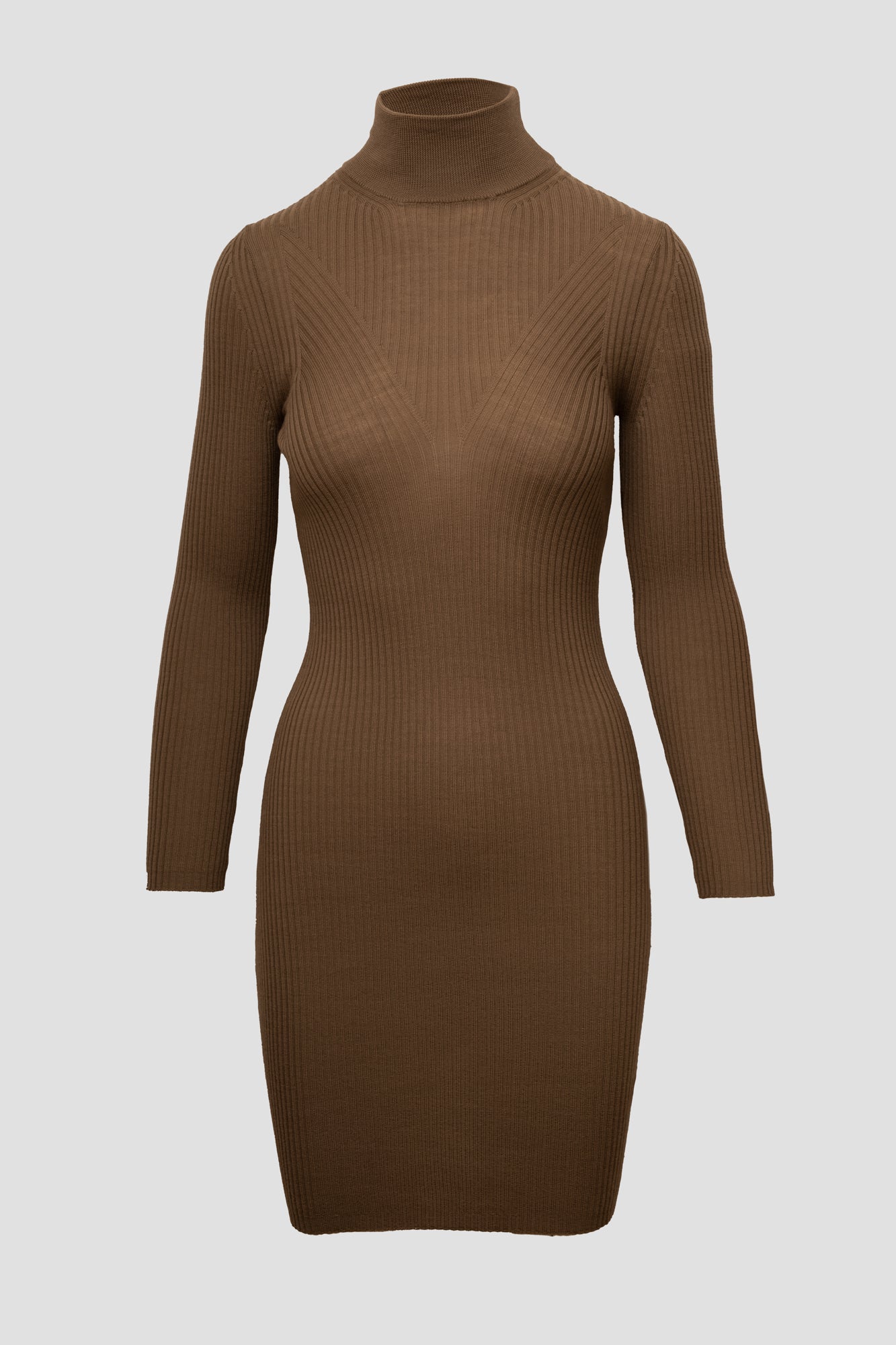 Dress for women with long sleeves made of wool
