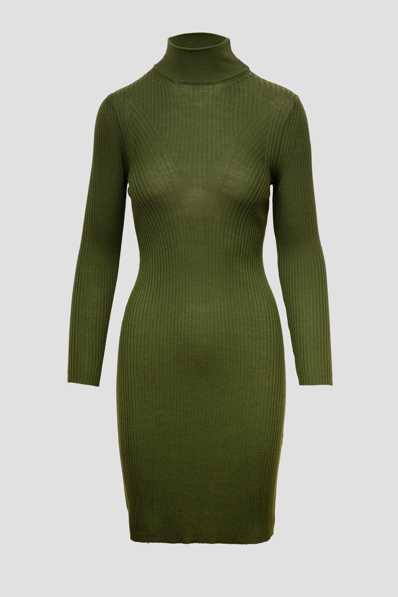 Dress for women with long sleeves made of wool