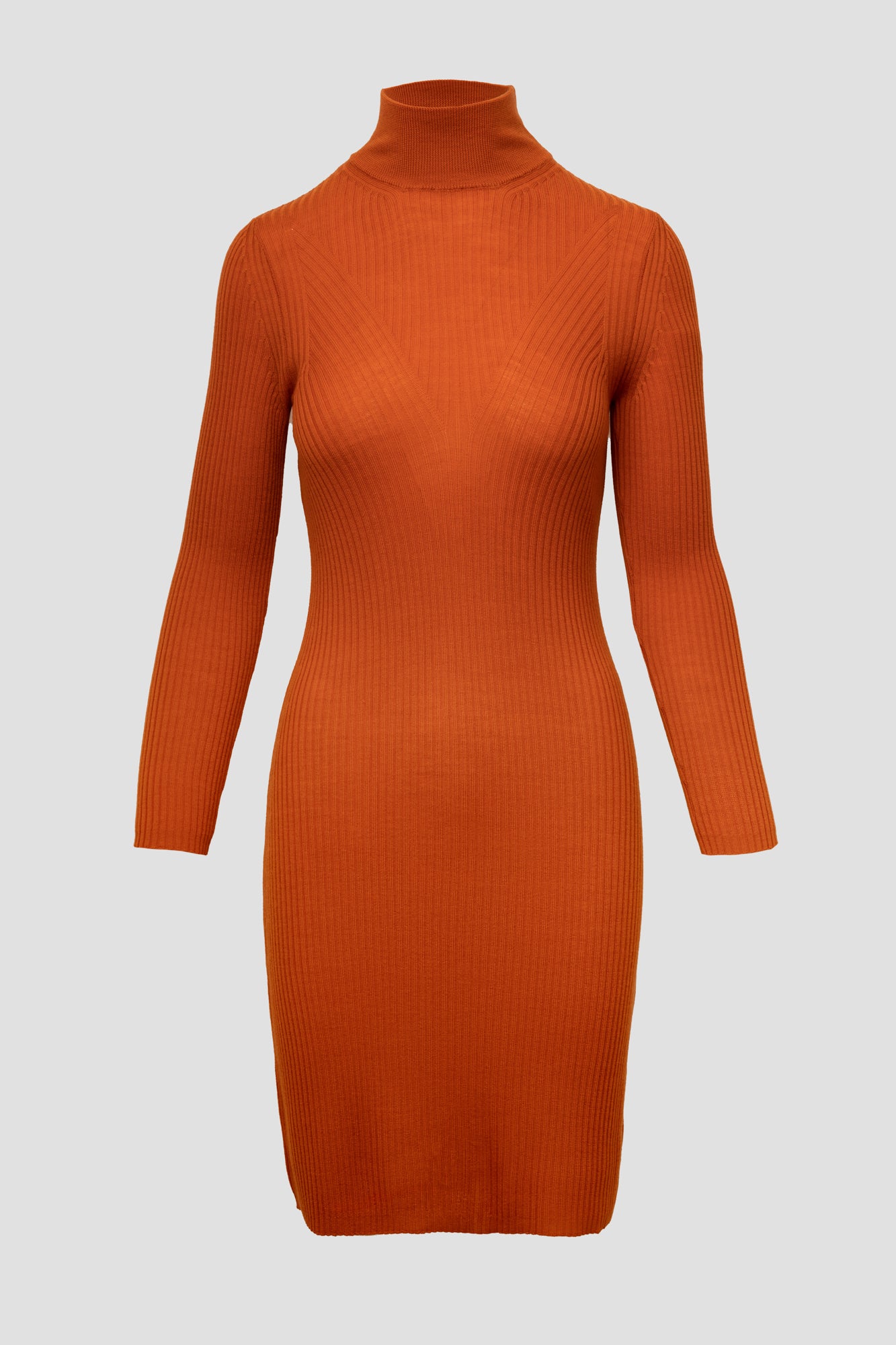 Dress for women with long sleeves made of wool