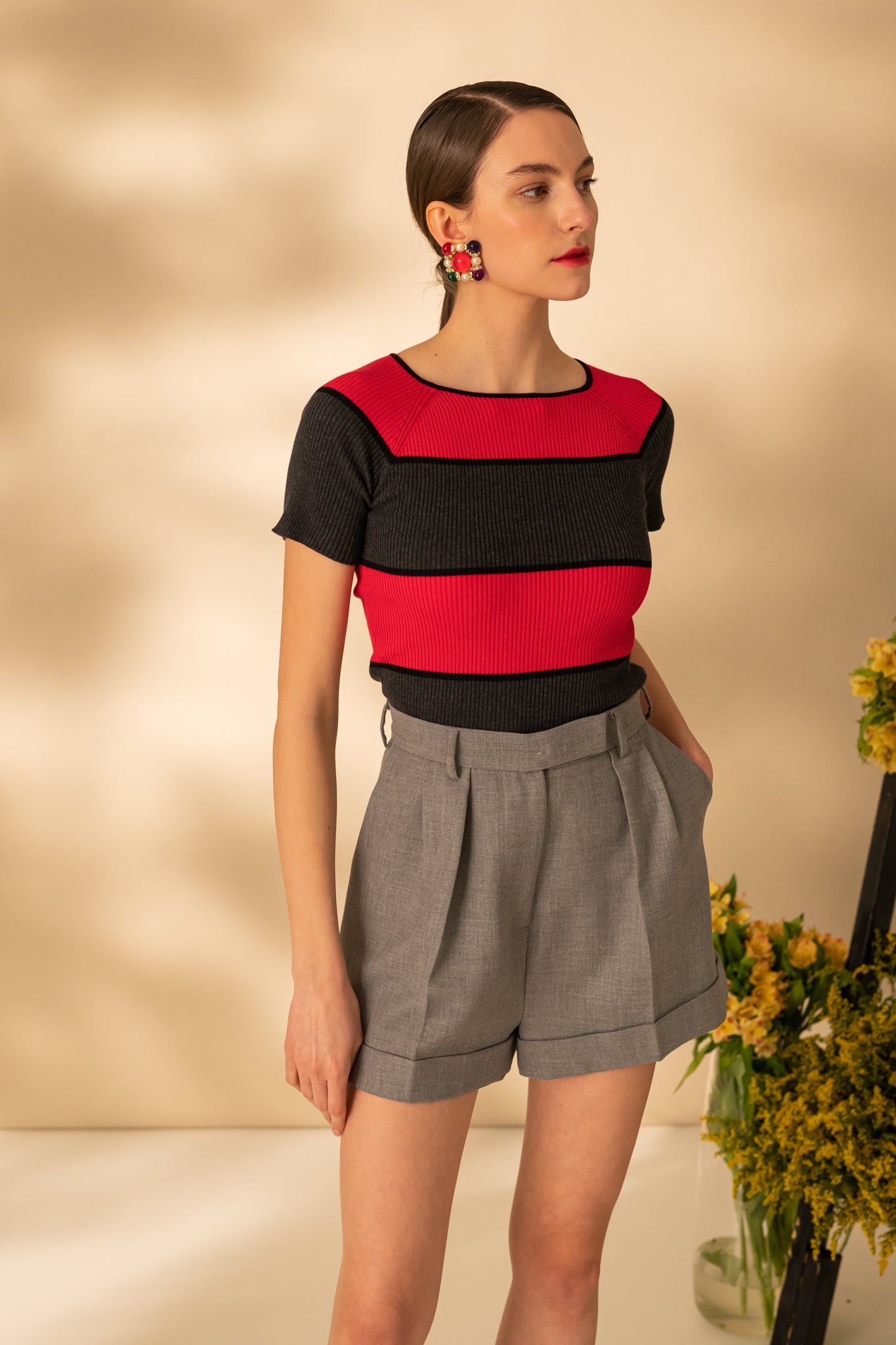 T-shirt with short sleeves